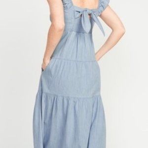 Old navy denim maxi dress